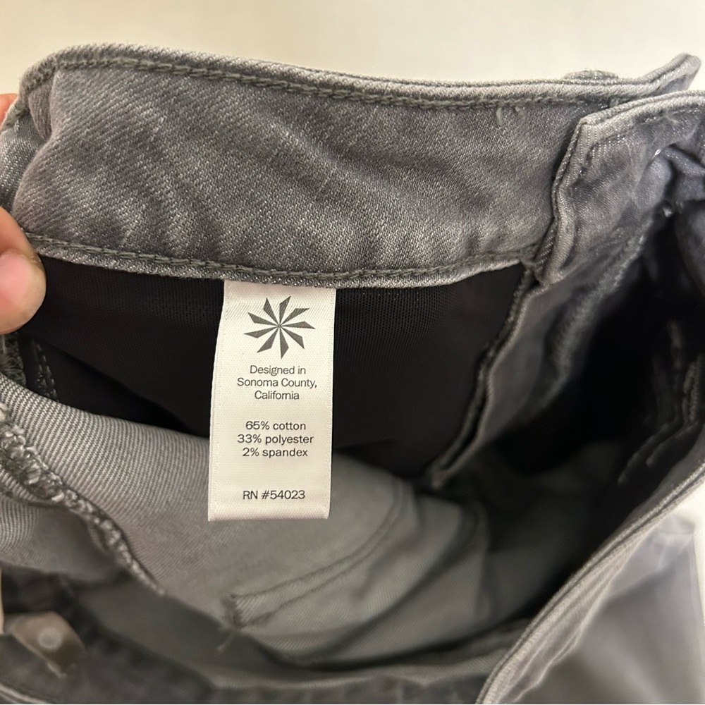 Athleta Women’s‎ Sculptek Ultra SkinnyGray Washed Jeans Size 0 - Picture 5 of 11